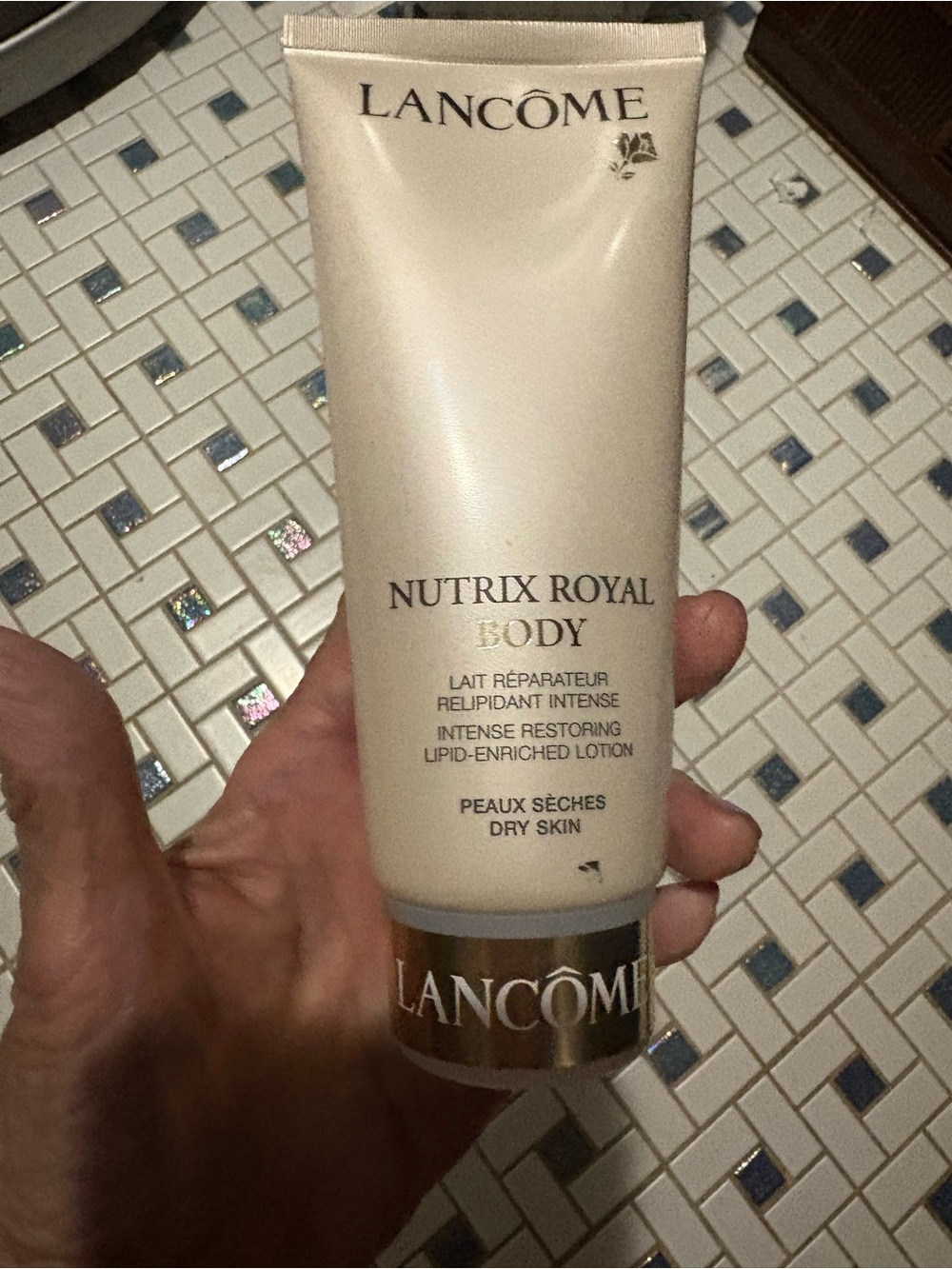 Lancôme Nutrix Royal Body Lotion - Pearl White Tube